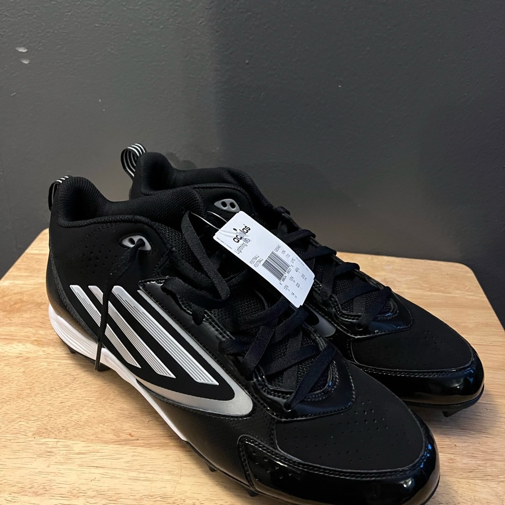 Adidas Men Cleats Lighting LD Football Size 14 Black New - Picture 2 of 8